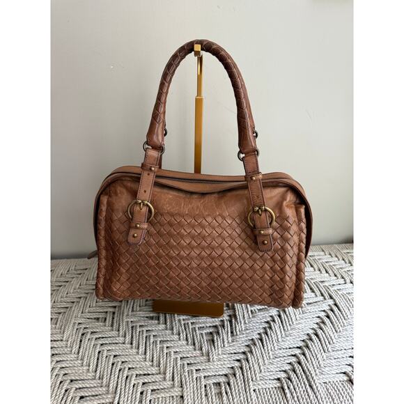 Bottega Veneta Brown Satchel - Picture 2 of 14